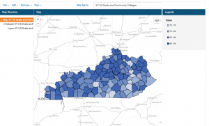 HS Grads Age 25-34, Kentucky, by County